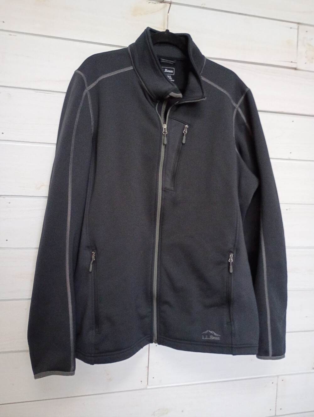 L.L. Bean Black Full-Zip Fleece Jacket